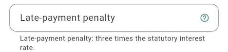 Late-payment penalty