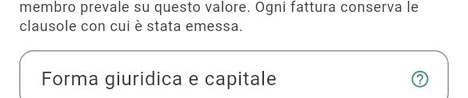 Forma giuridica e capitale