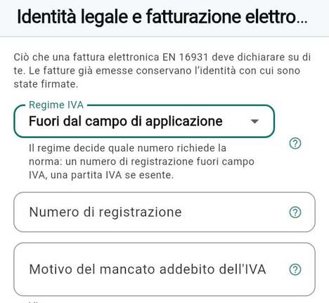Numero di registrazione