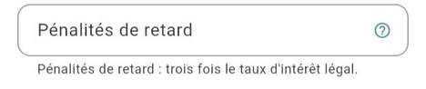 Indemnité de recouvrement