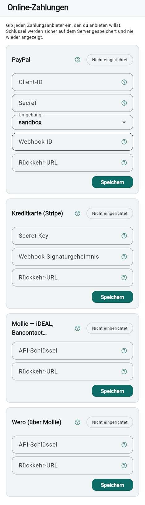 Der Zahlungsanbieter