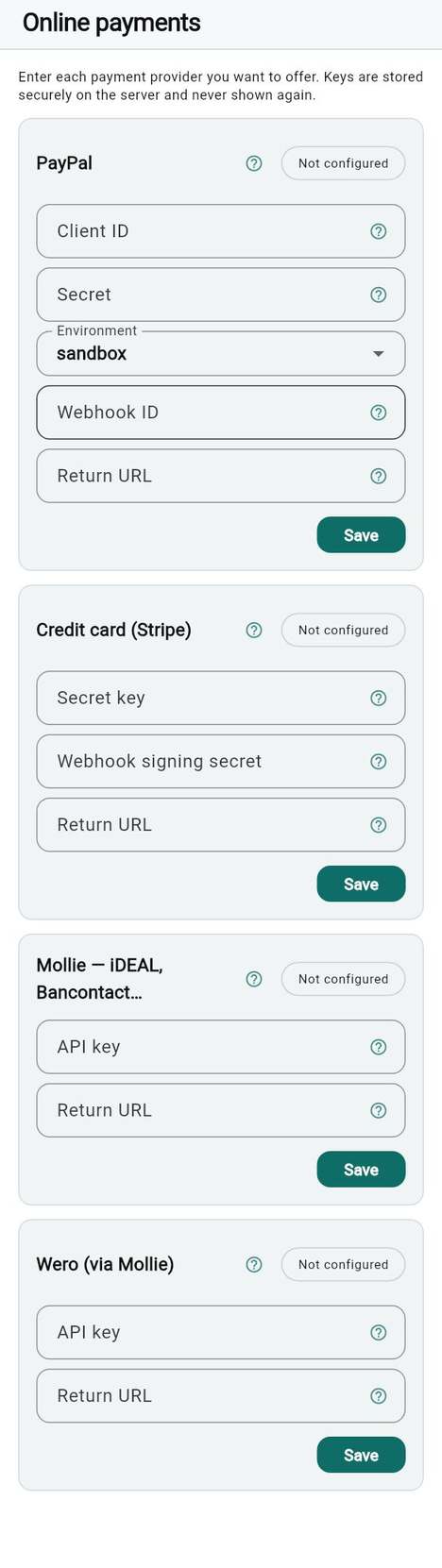 The payment provider