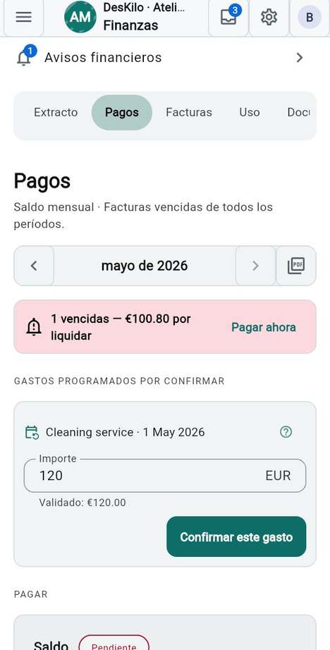 Registre un pago