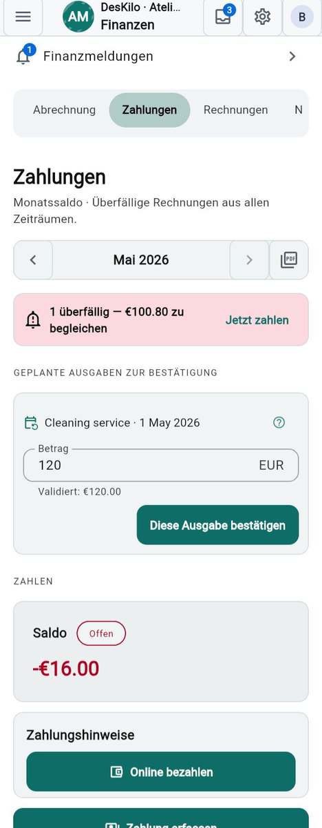 Offenes bezahlen