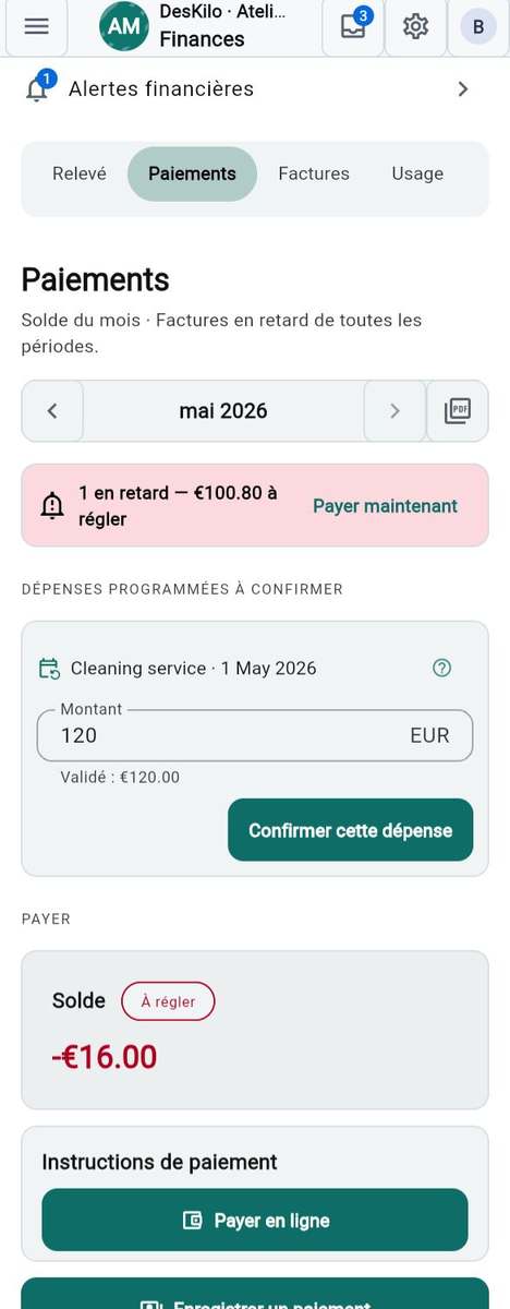 Payer ce que vous devez
