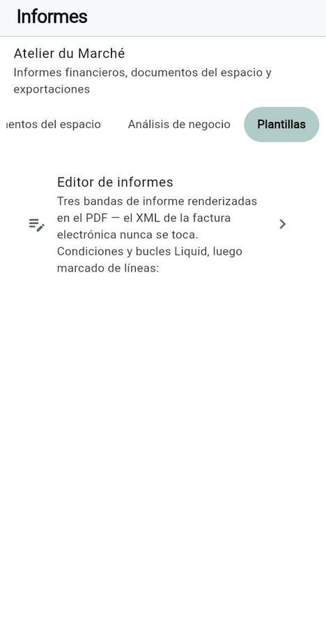 La plantilla PDF de factura