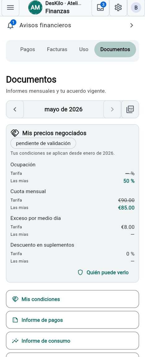 Informes: vista rápida, descarga, compartir