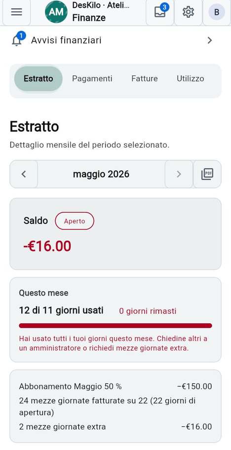 Leggere il proprio estratto