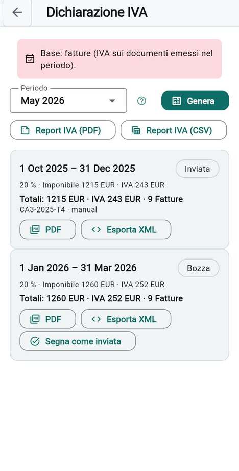Preparare la dichiarazione IVA