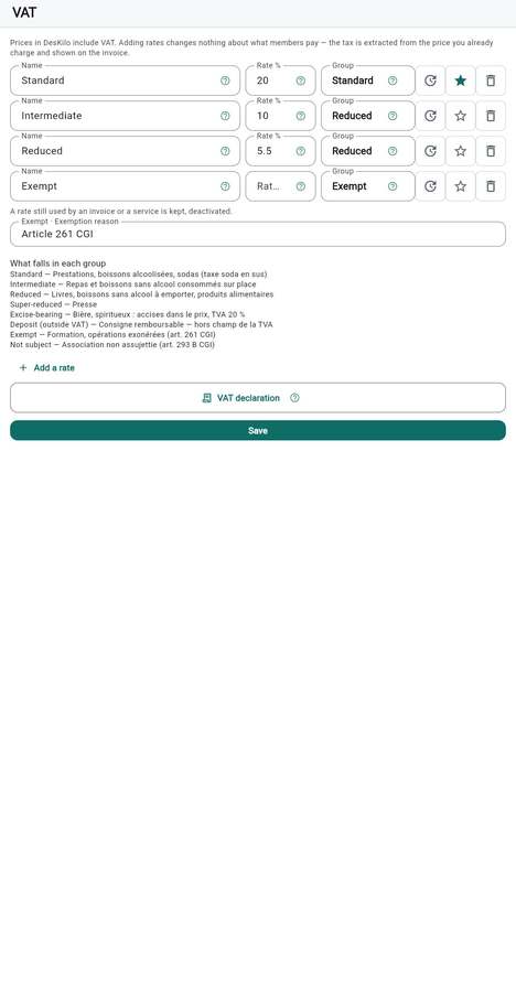 VAT groups