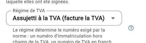 Régime de TVA
