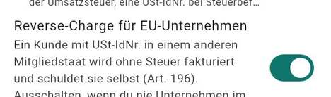 Reverse-Charge für EU-Unternehmen