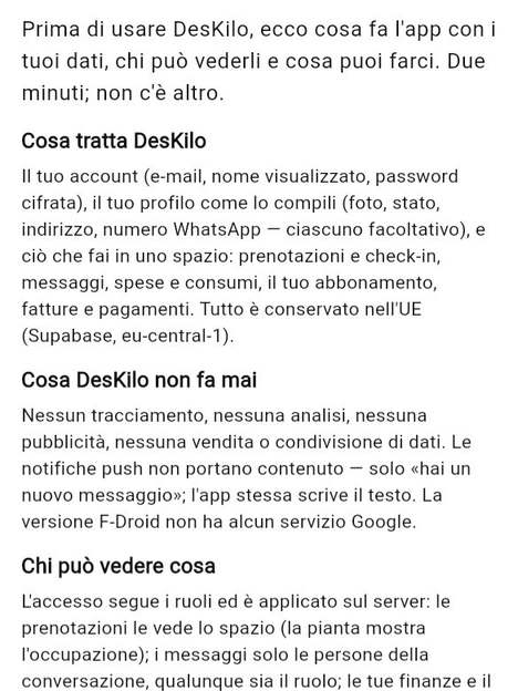 I suoi dati, i suoi diritti