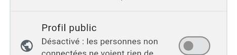 Publier un profil public