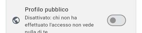 Pubblicare un profilo pubblico