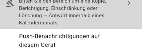 Push-Benachrichtigungen auf diesem Gerät