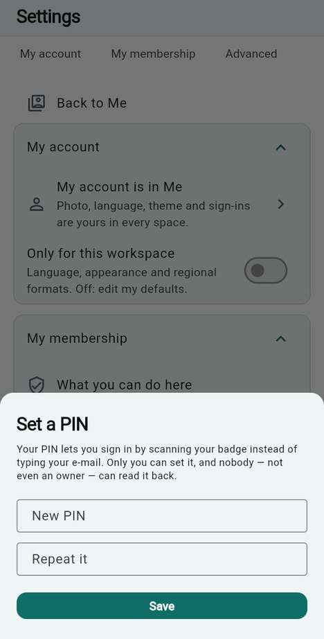 Your badge PIN