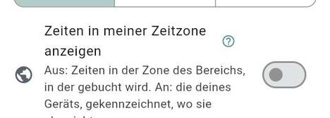Zeiten in meiner Zeitzone anzeigen