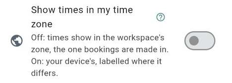 Show times in my time zone