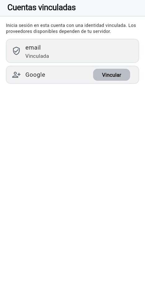 Cuentas vinculadas