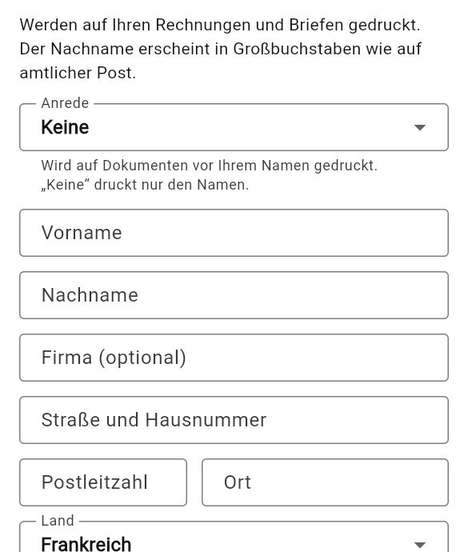 Persönliche Angaben