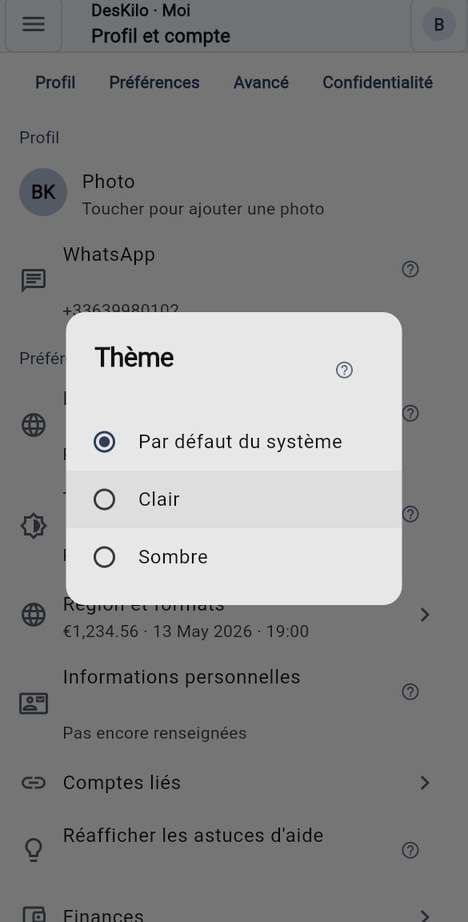 Thème