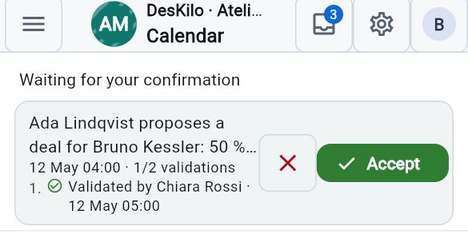 Decisions waiting for you on the Calendar