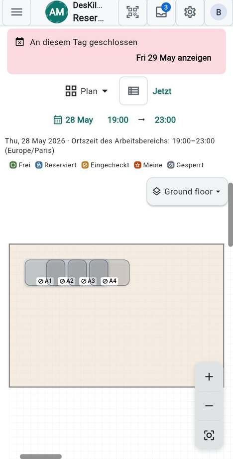 Schließtage und Feiertage