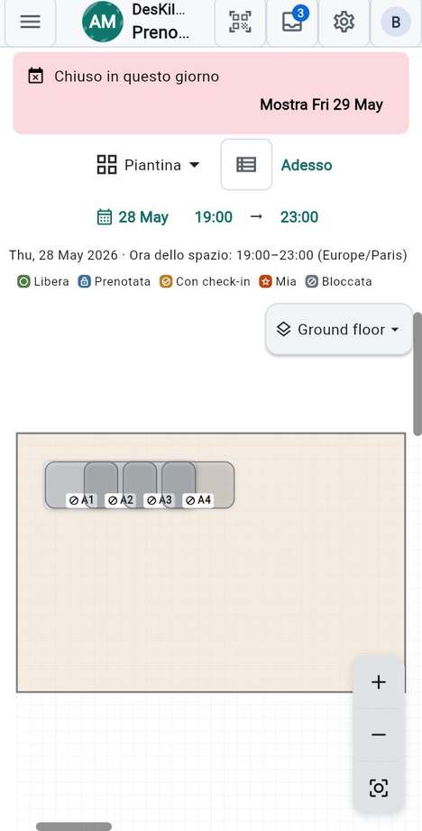 Giorni di chiusura e festivi