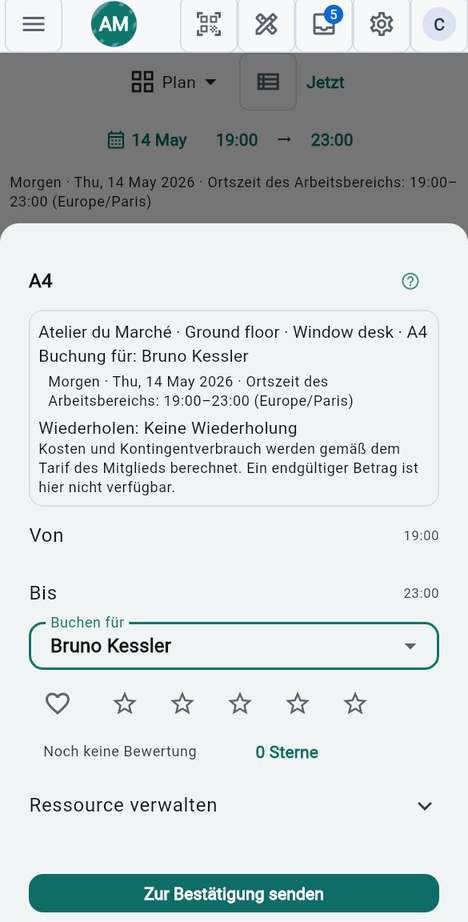 Für jemand anderen buchen