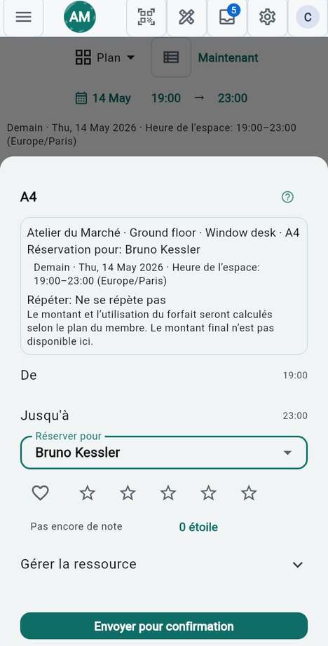 Réserver pour quelqu'un d'autre