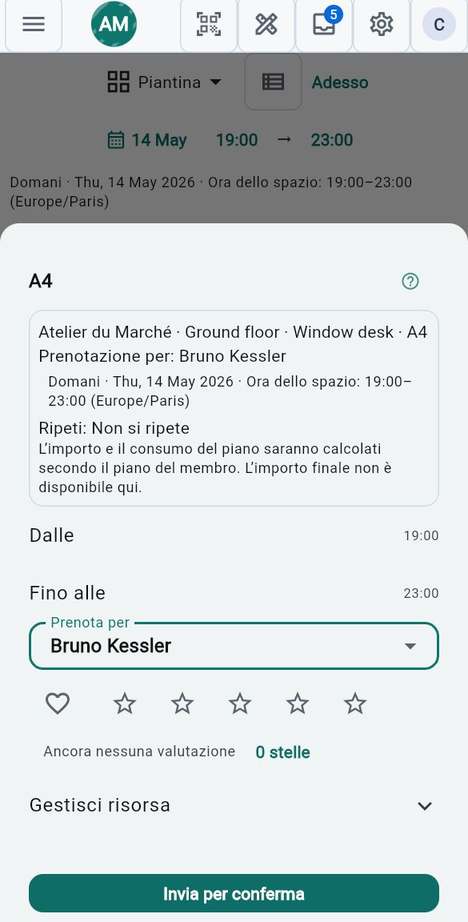 Prenotare per un'altra persona