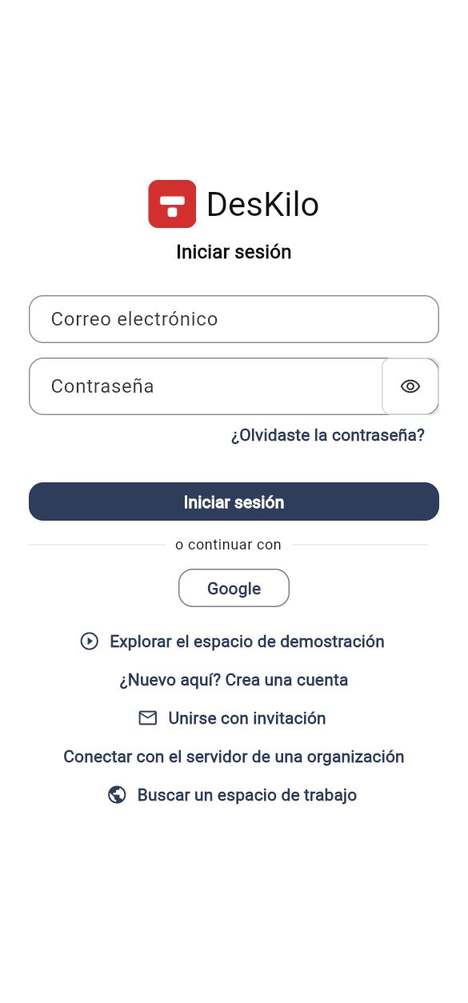 Crear una cuenta o iniciar sesión