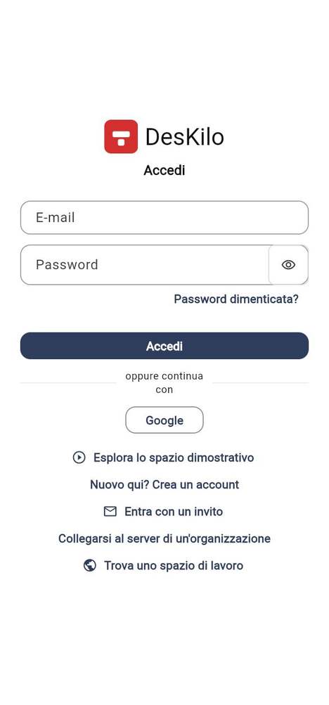Creare un account o accedere