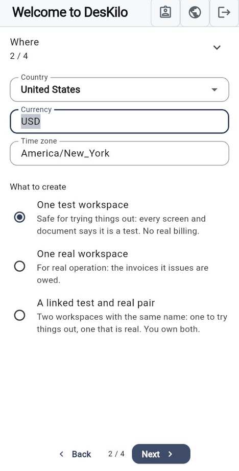 Create a workspace