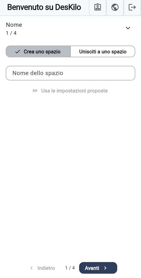 Creare uno spazio
