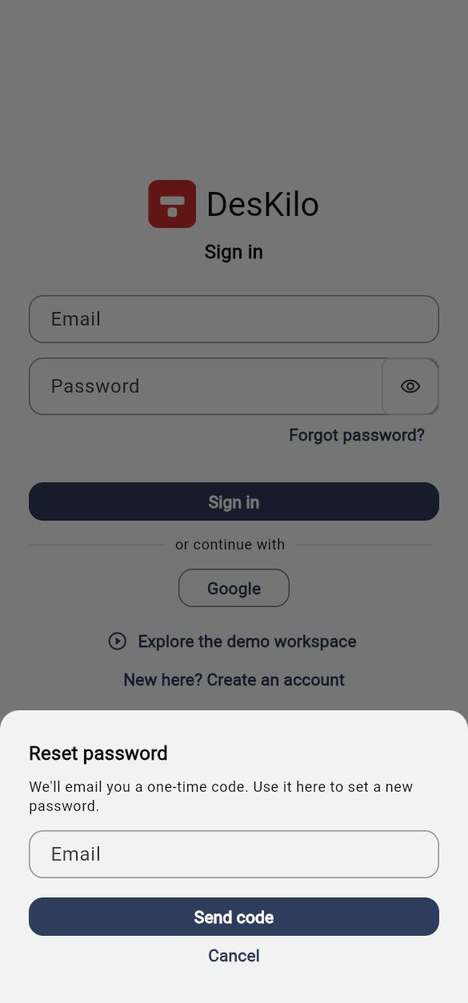 Reset a forgotten password
