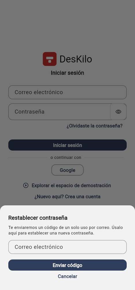 Restablecer una contraseña olvidada