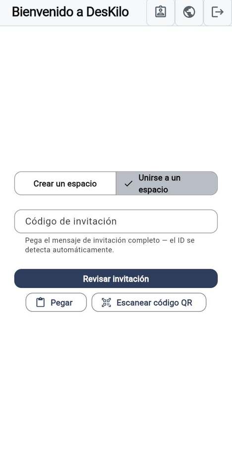 Unirse a un espacio