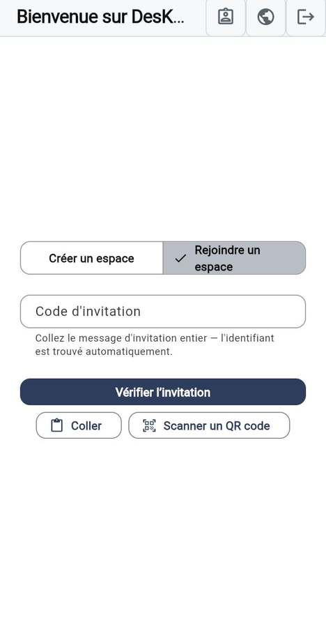 Rejoindre un espace