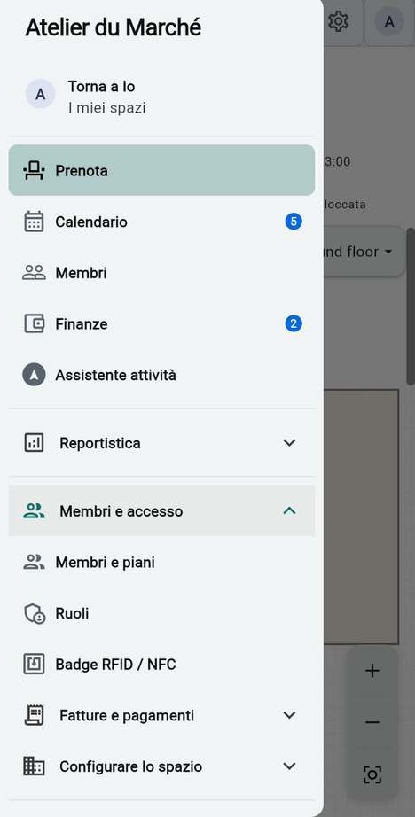 Orientarsi nell'app