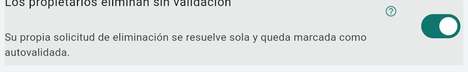 Validar automáticamente la solicitud de un propietario
