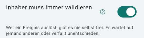 Ein Inhaber ist erforderlich