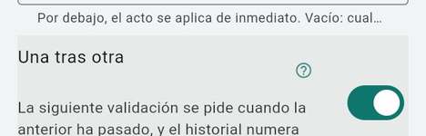 Una tras otra