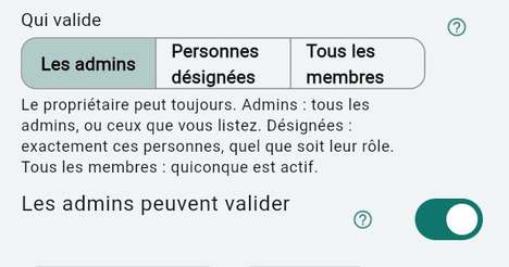 Qui peut valider