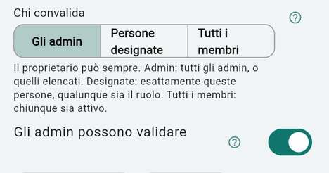 Chi può convalidare