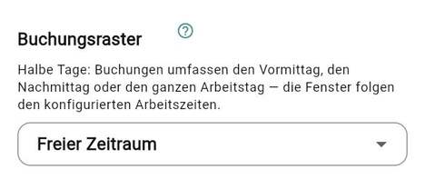 Buchungsraster