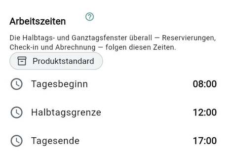 Arbeitszeiten