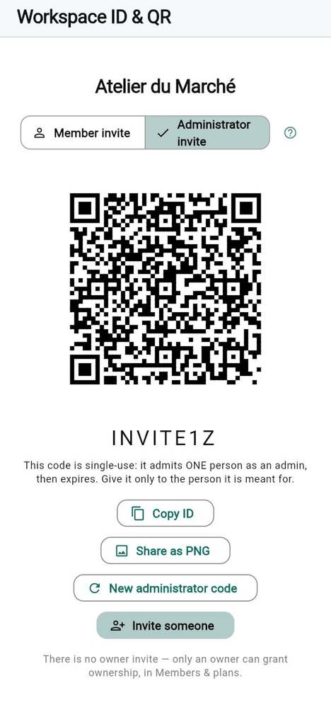 Invite an administrator