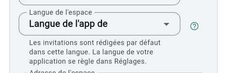 Langue de l'espace